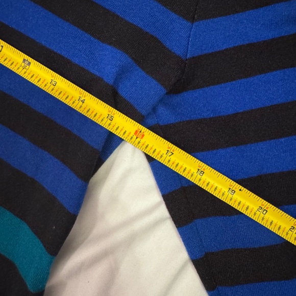 Derrick Heart Striped Sweater Tunic -  Stretchy, 3/4 length sleeves - L - Picture 4 of 6